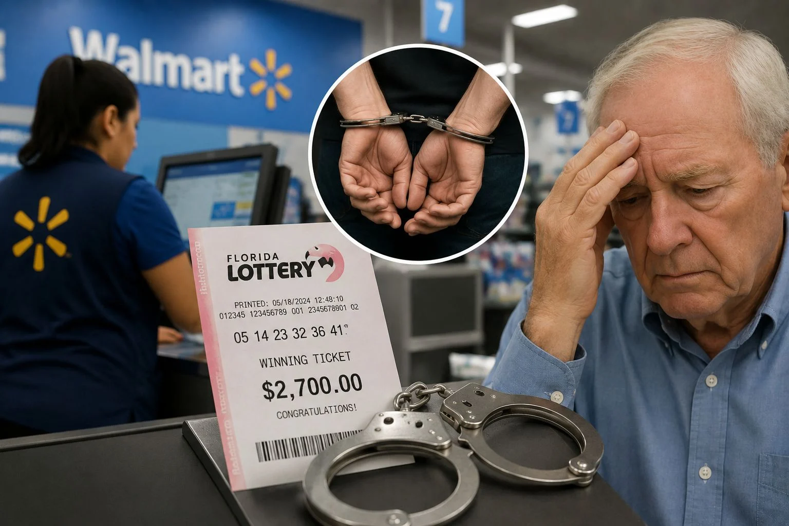 Florida Lottery Receipt Case: Walmart Cashier Accused Of Stealing Elderly Man’s $2,700 Winning Ticket