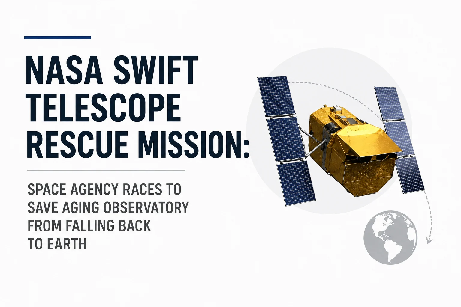 NASA Swift Telescope Rescue Mission: Space Agency Races To Save Aging Observatory From Falling Back To Earth