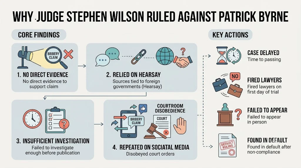 Why Judge Stephen Wilson Ruled Against Patrick Byrne?